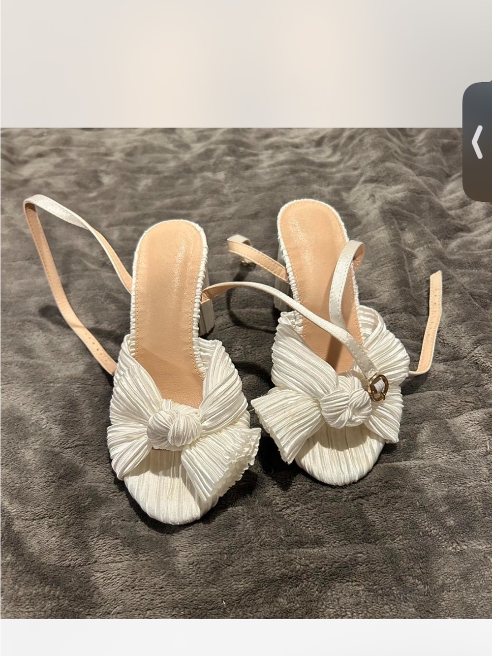 Women’s white heels